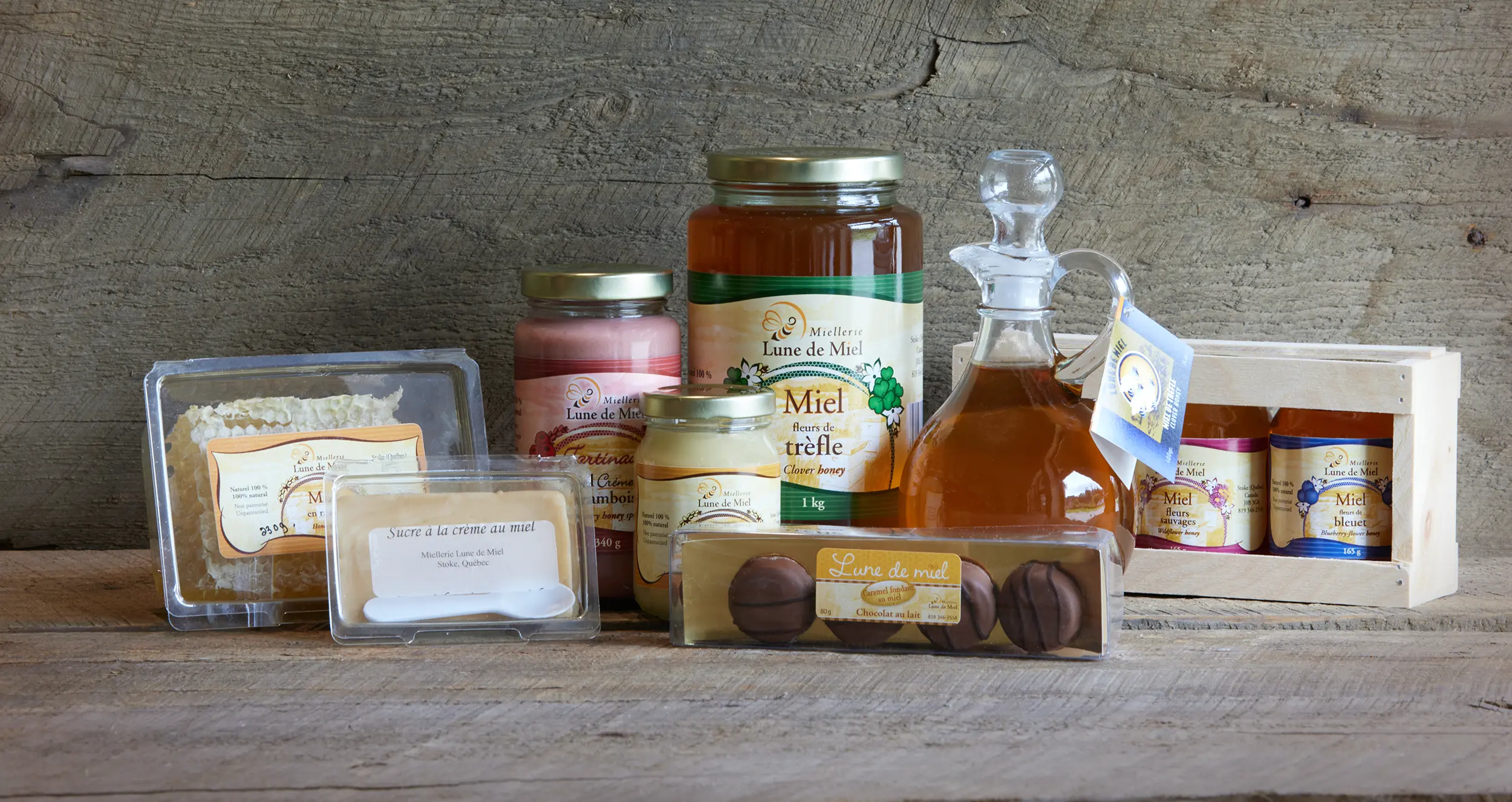 Boutique du miel Sherbrooke livraison partout au Québec et au Canada.